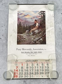 1917 Pony Mercantile Montana Ghost Town Caldenar