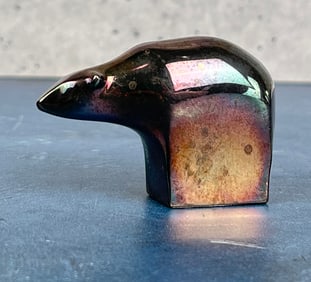 Dansk Designs Bear Silverplate Paperweight