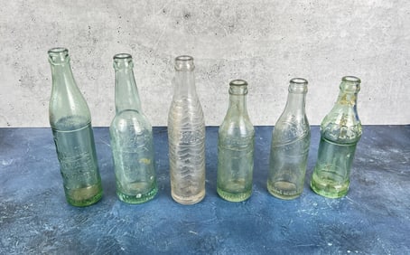 Collection of North Carolina Antique Soda Bottles