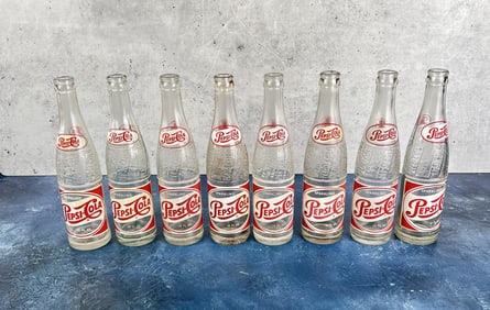 Collection of Single Dot ACL Pepsi Bottles