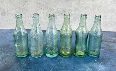 Collection of North Carolina Antique Soda Bottles