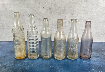 Collection of North Carolina Antique Soda Bottles