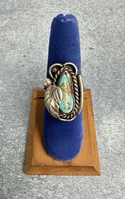 Navajo Sterling Silver Turquoise Ring
