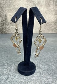 Black Hills Gold Sterling Silver Earrings