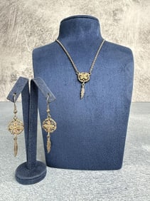 Black Hills Gold Sterling Silver Jewelry Suite