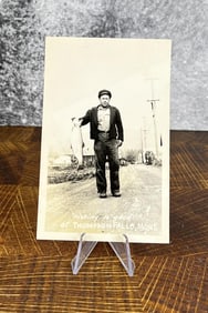 Thompson Falls Montana Fishing RPPC Post Card