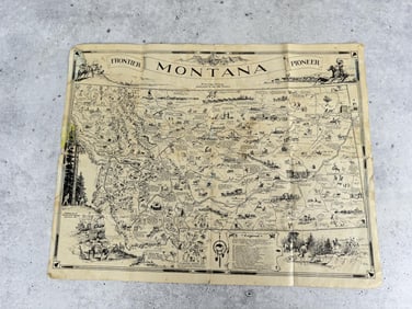 Montana Frontier Pioneer Map