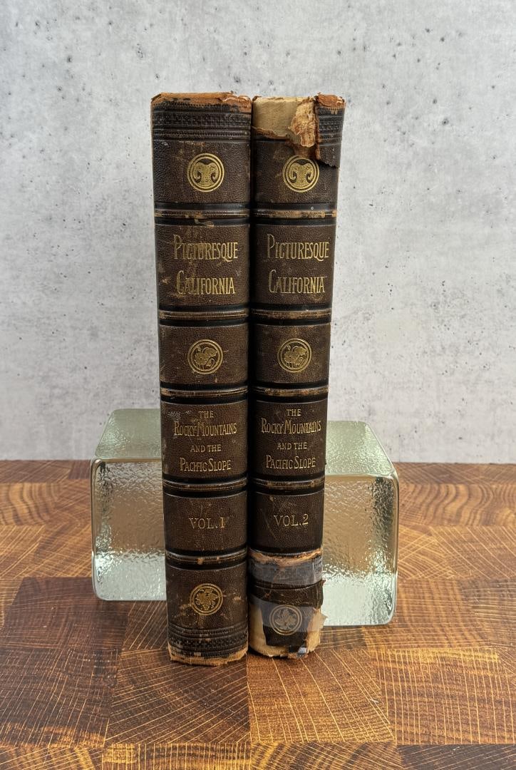 Picturesque California The Rocky Mountains: John Muir. 1888. Two Volume Set