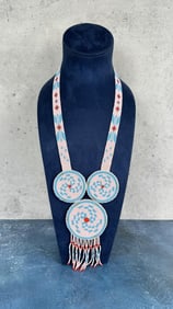 Montana Native American Indian Beaded Rosette