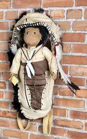 Montana Native American Indian Cradleboard