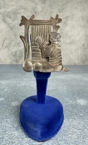 Navajo Sterling Silver Weaver Brooch