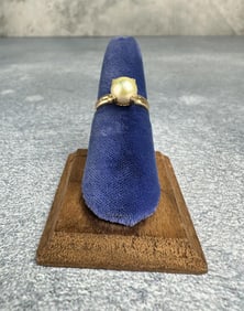 14k Gold Natural Pearl Ring