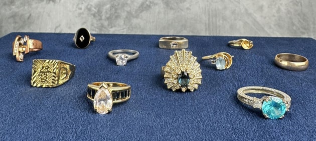 Collection of Costume Jewelry Rings
