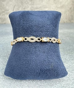 Sterling Silver Topaz Bracelet