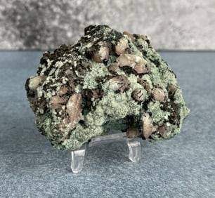 Native Copper and Calcite Mineral Specimen