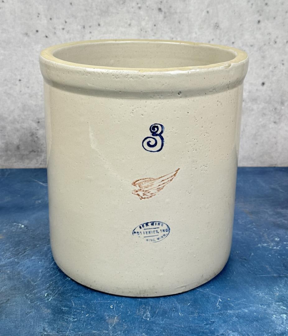 3 Gallon Red Wing Union Stoneware Crock (1 of 6)