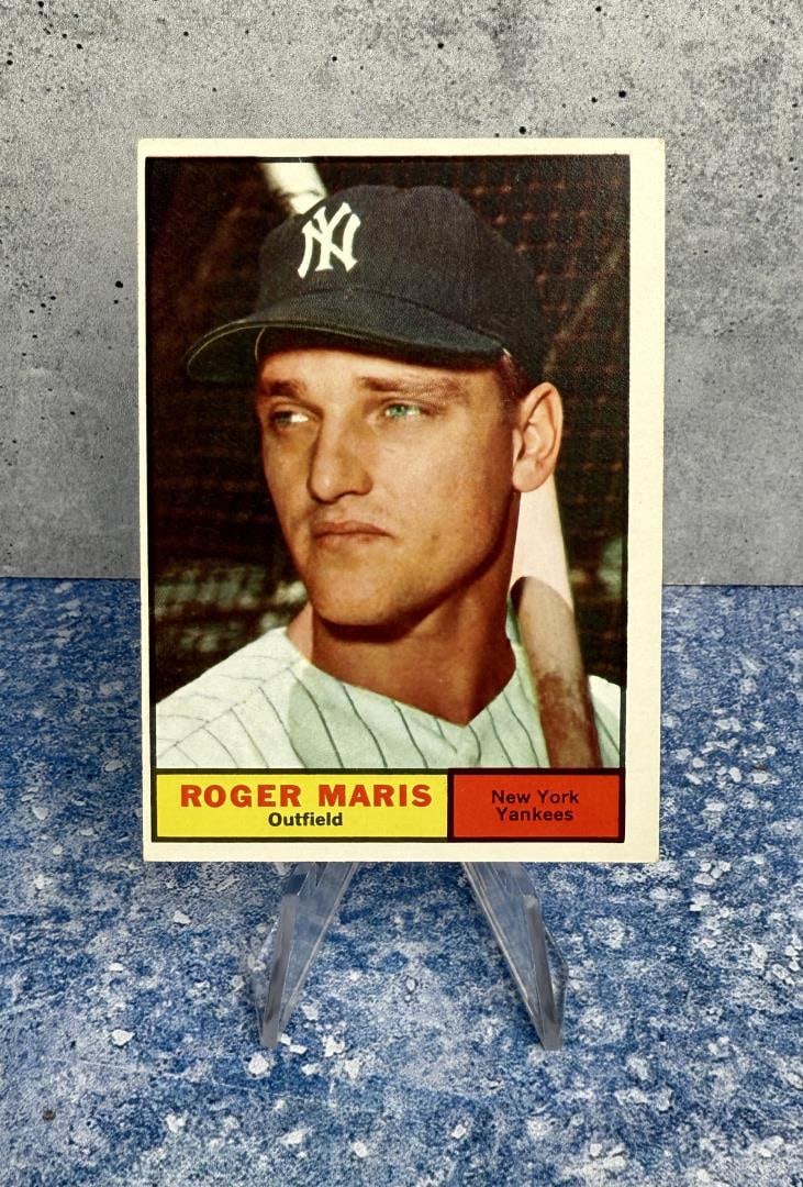 1961 Topps Baseball Roger Maris Card (1 of 3)