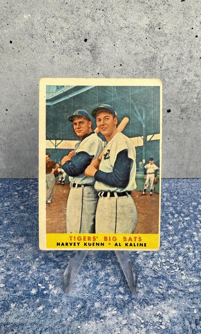 1958 Topps Baseball Tigers Big Bats Card (1 of 3)