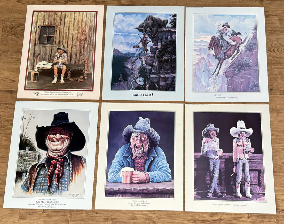 Collection of Gene Zesch Cowboy Prints (1 of 7)