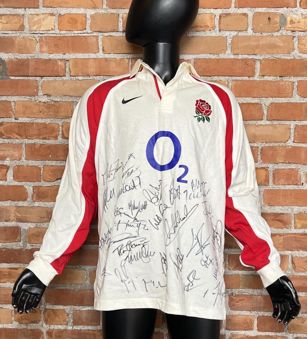 England Rugby Union Squad Team Signed Jersey (1 of 5)