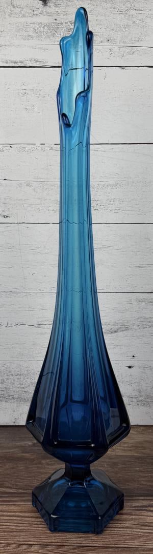 Viking Glass Epic Column Swung Glass Vase: 24 3/8" tall.