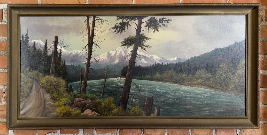 John Moore Glacier Park Montana Oil Painting (1 of 4)