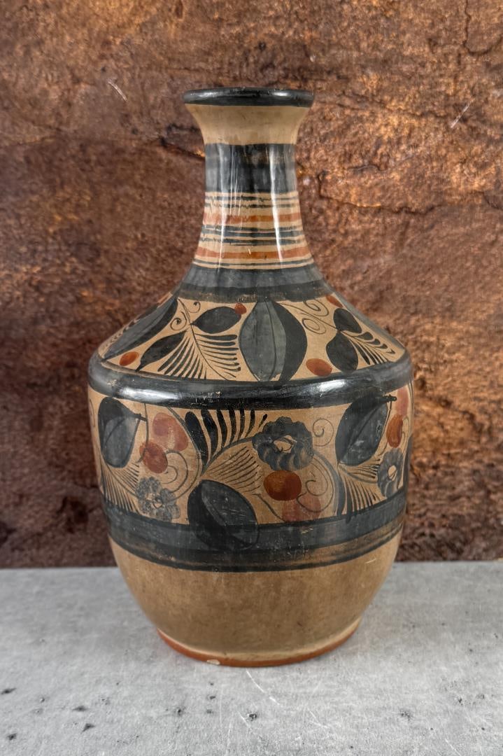 Tonala Mexican Pottery Vase (1 of 4)