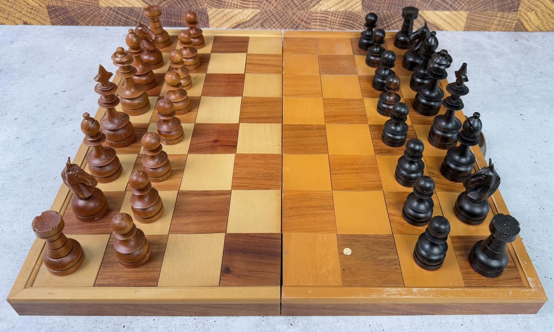 Carved Wood Chess Set (1 of 5)
