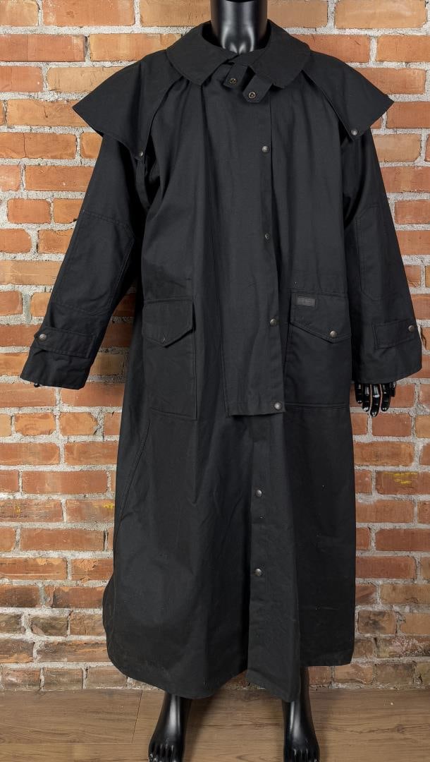 Outback Trading Company Oilskin Duster: Size XXL, cotton, made in Fiji.