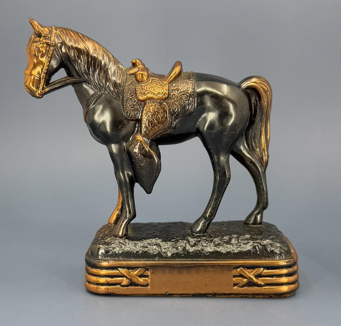 Abbotwares Carnival Horse Paperweight: 4 1/8" tall, 4 1/8" long, 1 3/8" wide