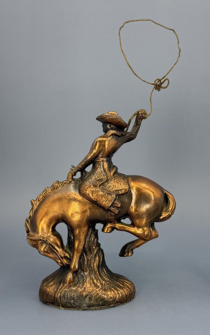 Dodge Gladys Brown Edwards Cowboy on Horse: 7 1/2" tall, 4 1/2" long, 2" wide
