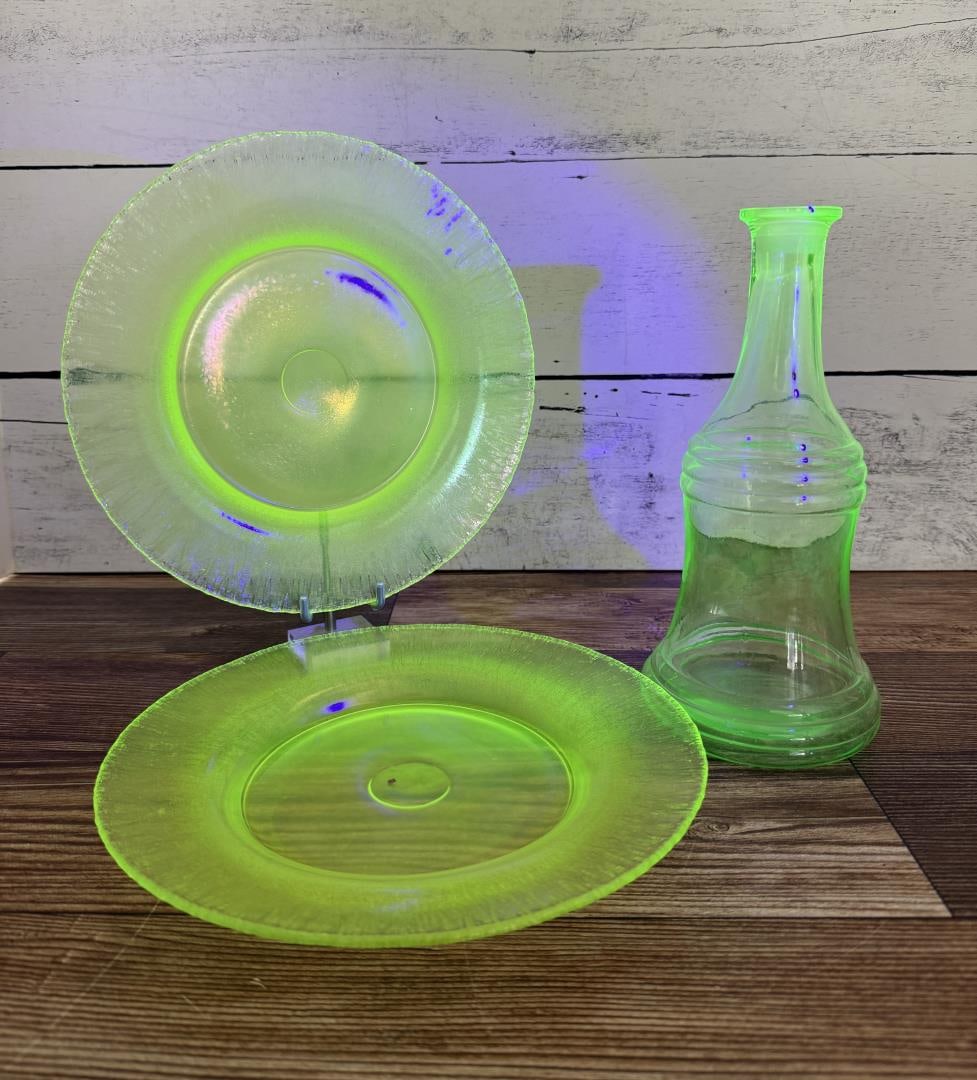 Collection of Vaseline Uranium Glass (1 of 5)