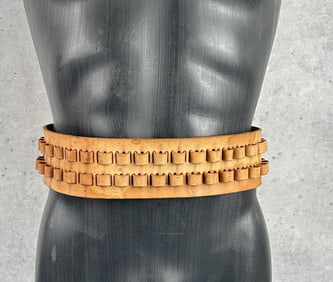 Cowboy Black Leather Gun Belt Rig