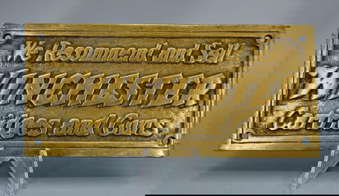 Winchester Brass Plaque