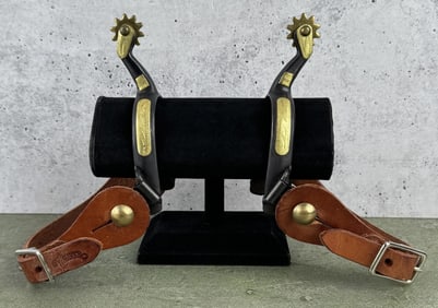 Weaver Brass Overlay Montana Cowboy Spurs