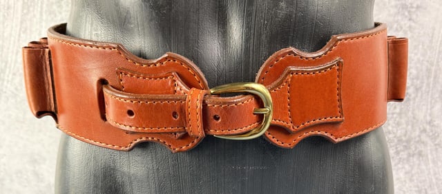 12ga Leather shotgun Ammo Belt