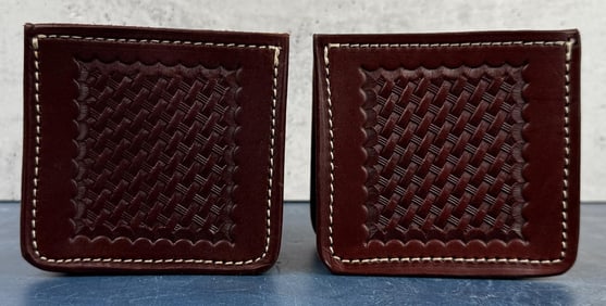 Triple K Tooled Leather Shotgun Shell Ammo Bags