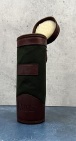 Orvis Leather Canvas Wine Bottle Bag