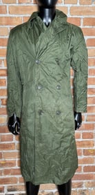 Vietnam War Army M-2 Nylon Rubber Coated Raincoat