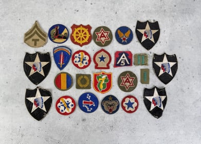Collection of WW2 US Army Navy Patches