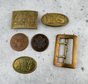 Collection of US Army Belt Buckles