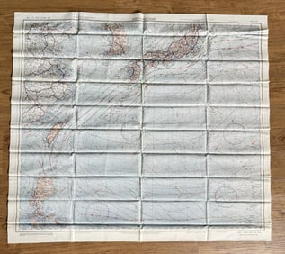 WW2 Silk Pilots Escape and Evasion Map China