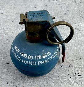 Inert Vietnam War Baseball M69 Practice Grenade