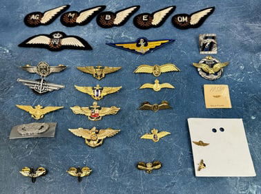 Collection of European Pilot Wings Badges
