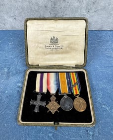 WWI WW1 Cased British Miniature Medal Set