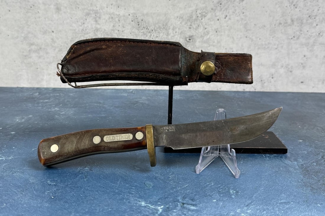 Schrade USA 165 Old Timer Woodsman Knife: 9 1/2" long.