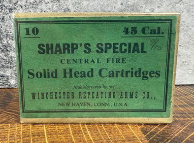 Winchester Sharps .45 Cal Rifle Cartridges