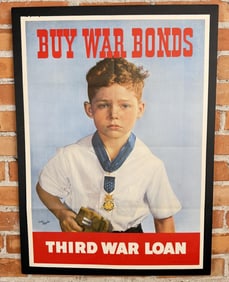 Buy War Bonds Third War Loan Poster WPA