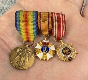 WWI WW1 Polish Miniature Medal Bar