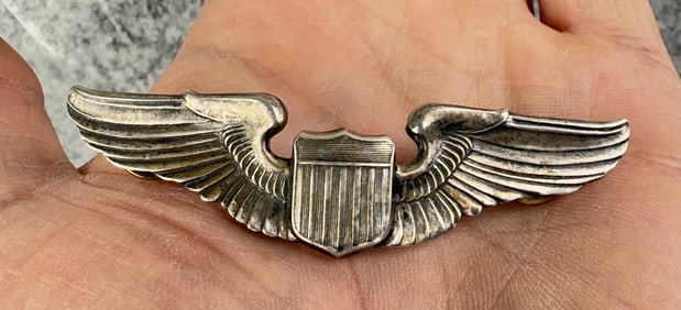 Post WW2 Sterling Silver Pilot Wings